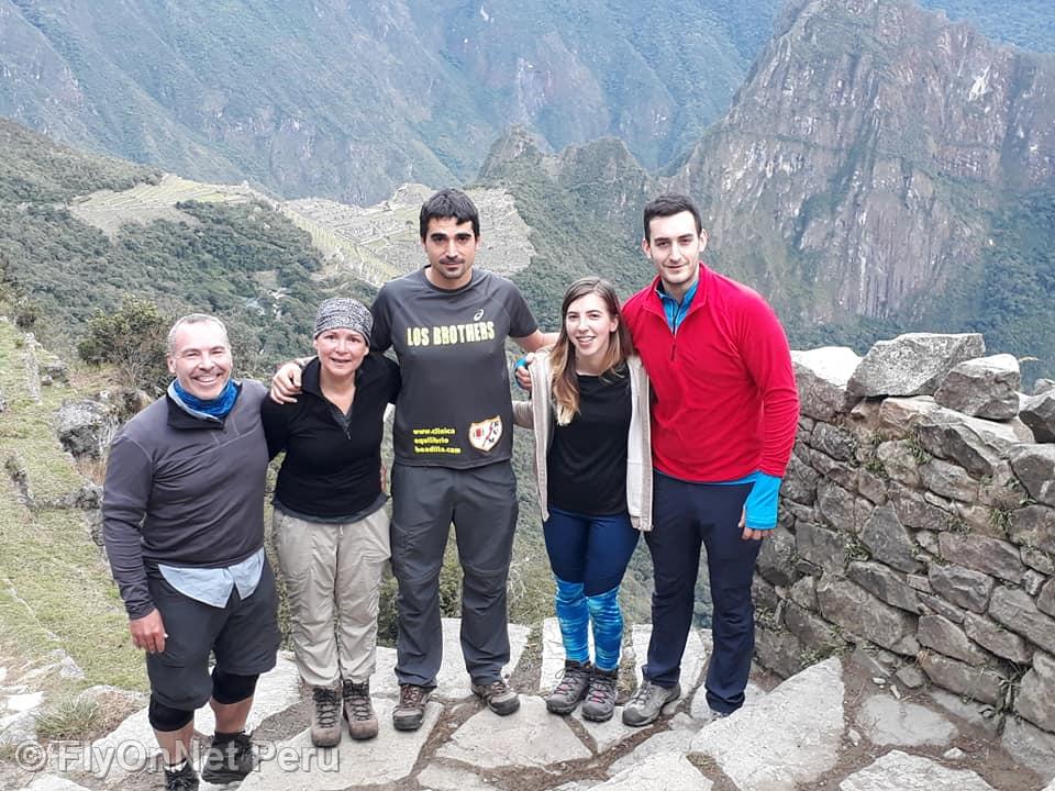 Álbum de fotos: Chegada do grupo de caminhantes a Machu Picchu