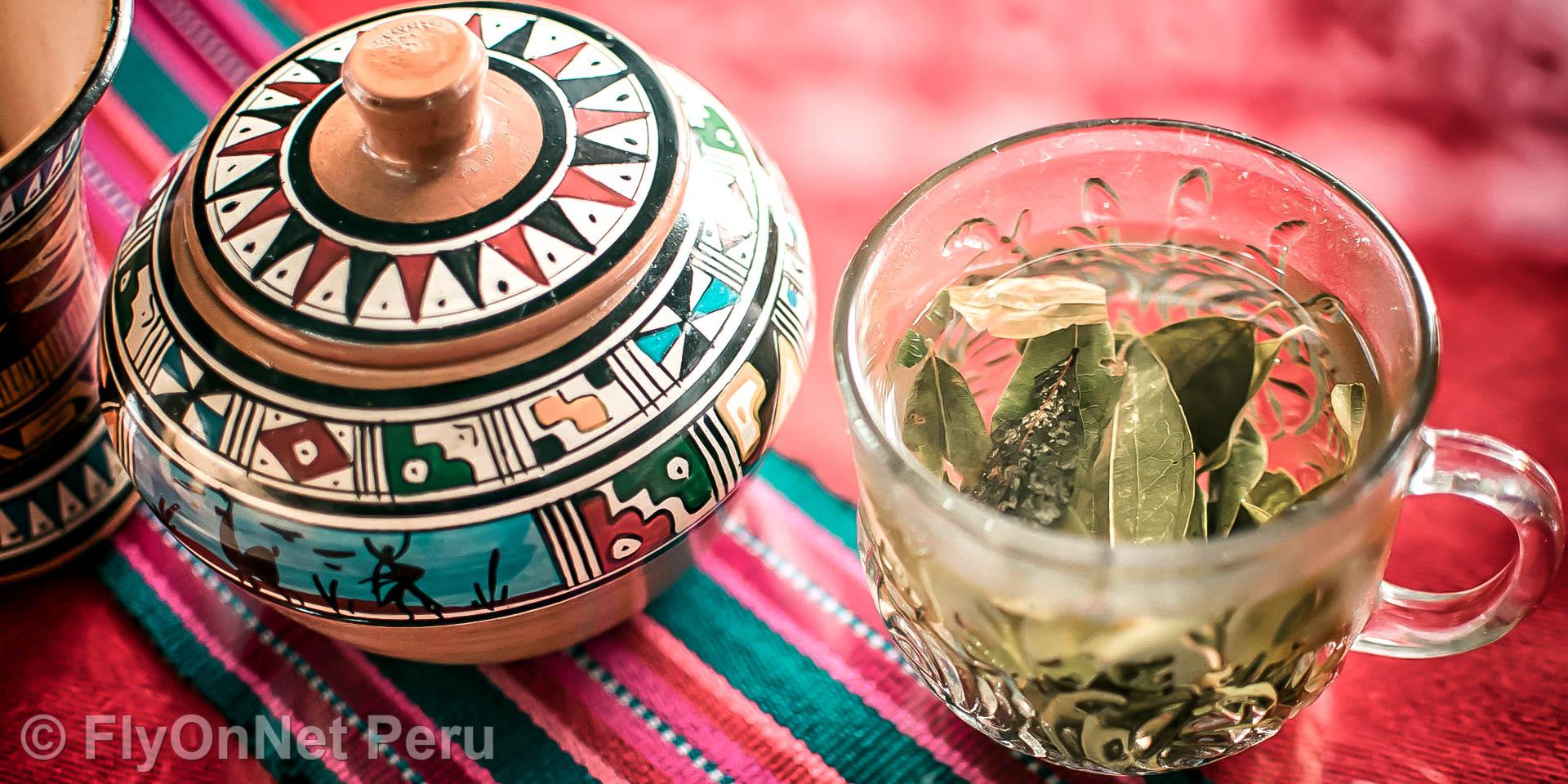 Álbum de fotos: Infusão de folhas de coca durante a caminhada