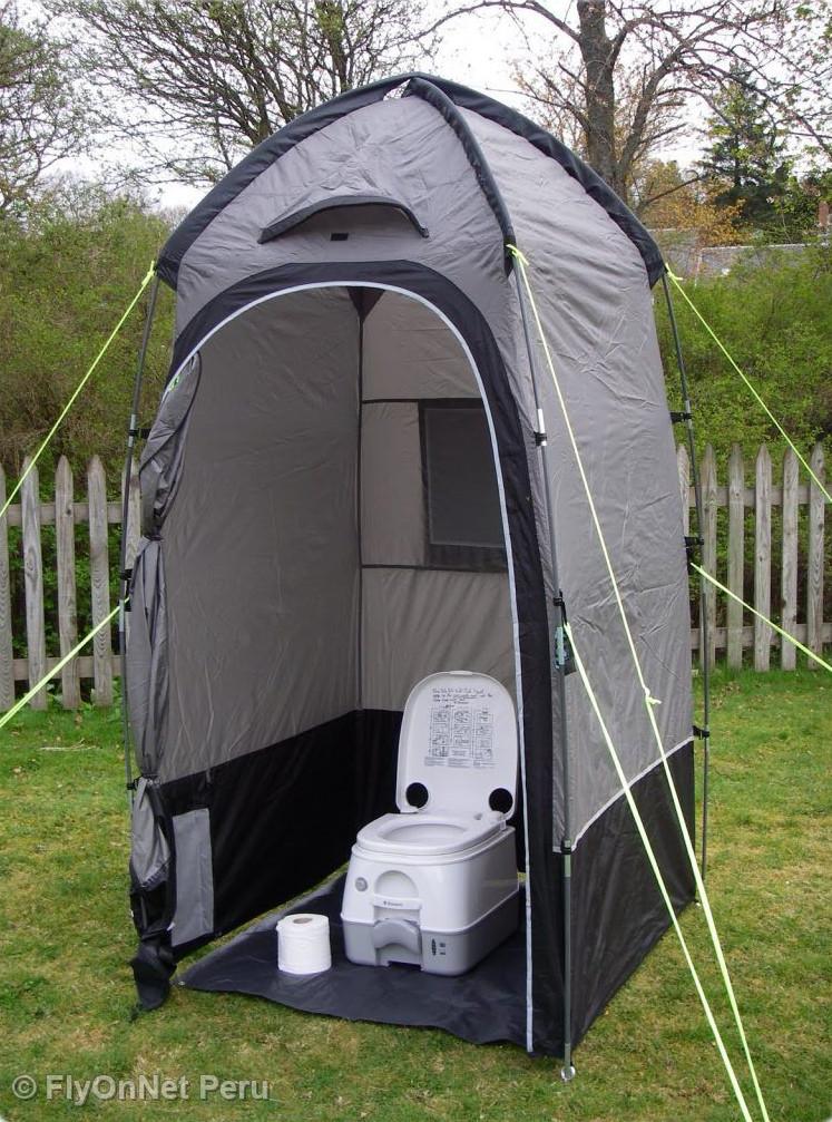 Álbum de fotos: Banheiros químicos trazidos durante a caminhada