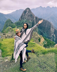 Caminhantes em Machu Picchu